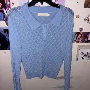 Light Blue Knit Sweater
